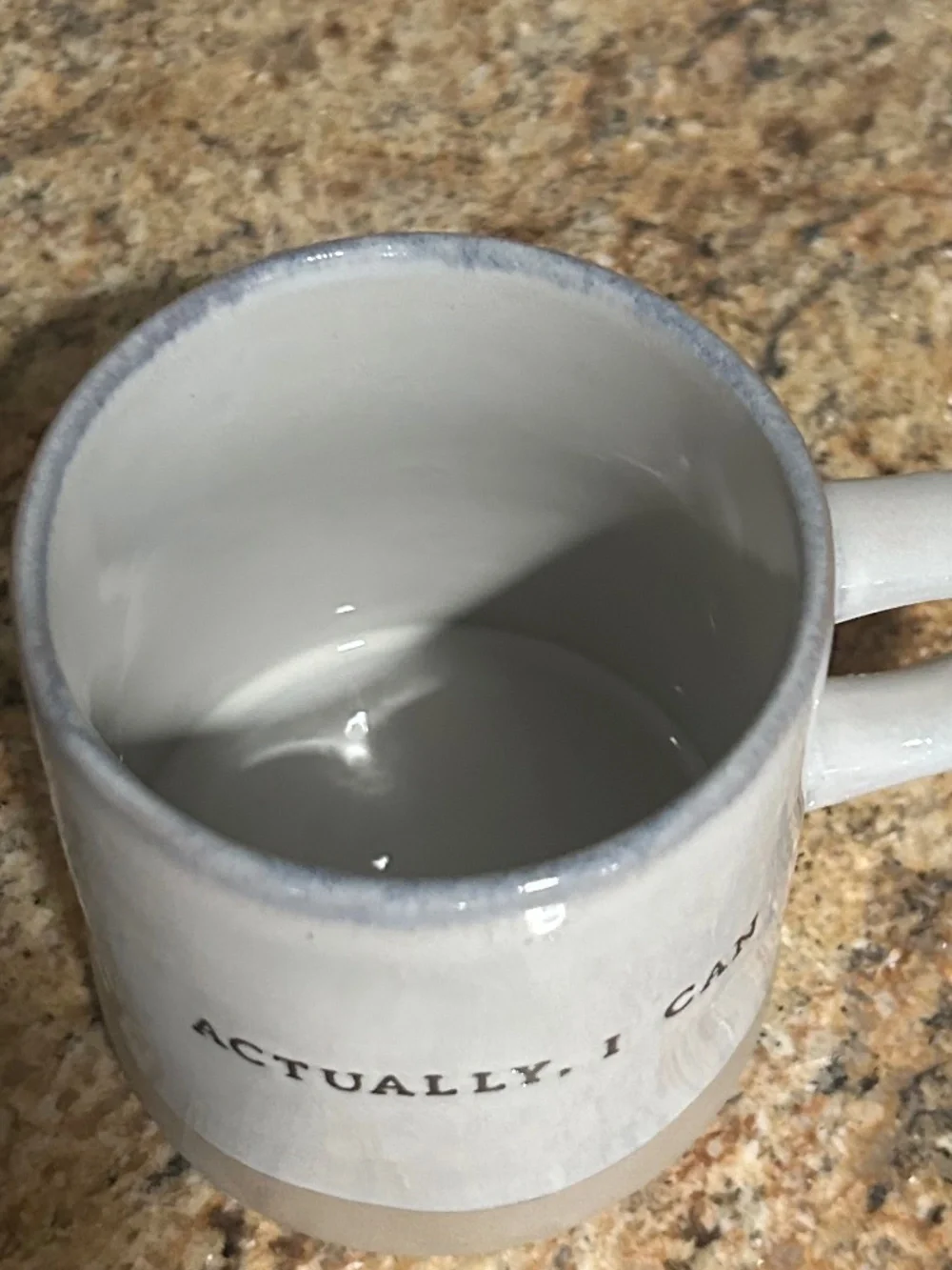 Hearth & Home Coffee Mug Cup Actually I Can